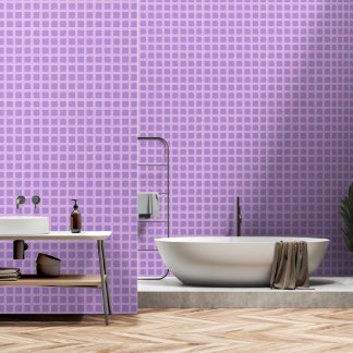 Papier Peint Design abstrait rétro dans le style plaid violet.