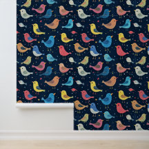 Dessin de la calèche Motif aux petits oiseaux