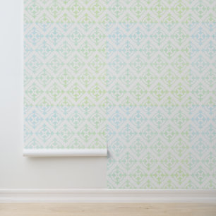 Papier Peint Deux Tons Fleur Du Lys Motif géométrique