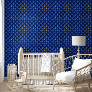 Papier Peint Diamant bleu or de la marine Tufted