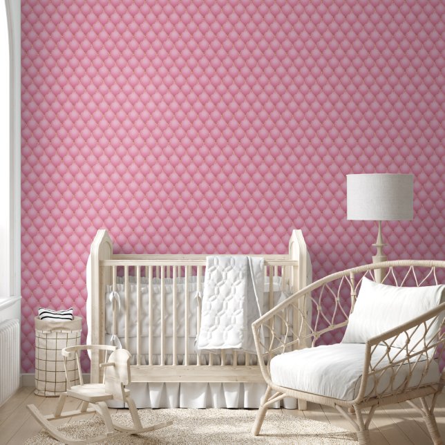 Papier Peint Diamant d'or rose clair Tufé (Enfants)