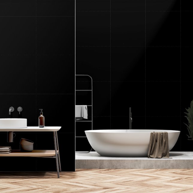 Papier Peint do-it-yourself Black Simple Authority® (Salle de bain)