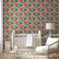 Donuts de Noël roses rétro Pink Tartan Plaid