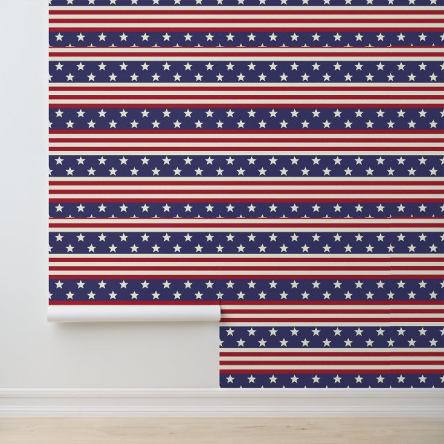 Papier Peint Drapeau américain patriotique USA (Application)