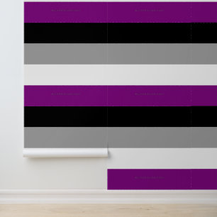 Papier Peint Drapeau de fierté asexué de SlipperyJoe mettant l'