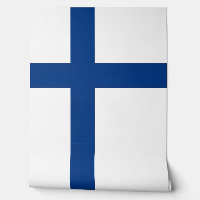 Papier Peint Drapeau de Finlande (Déroulement)