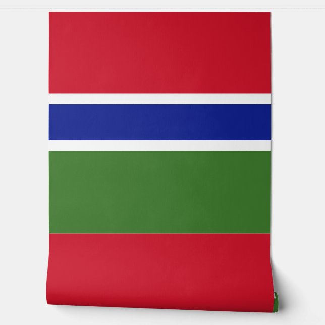 Papier Peint Drapeau de Gambie (Déroulement)