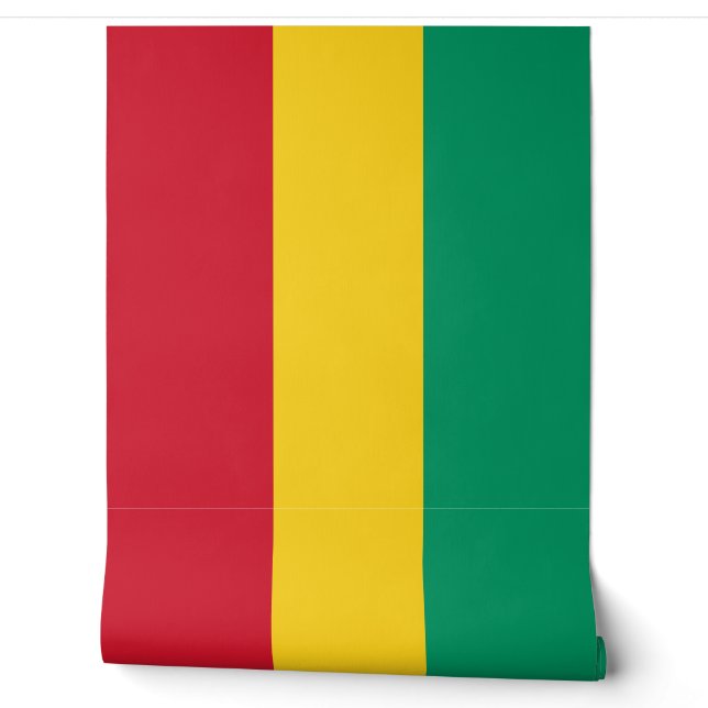 Papier Peint Drapeau de Guinée (Déroulement)