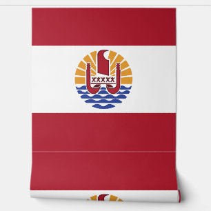 Papier Peint Drapeau de la Polynésie française