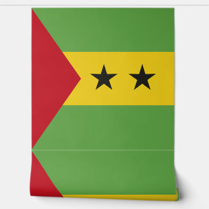 Papier Peint Drapeau de Sao Tomé-et-Principe