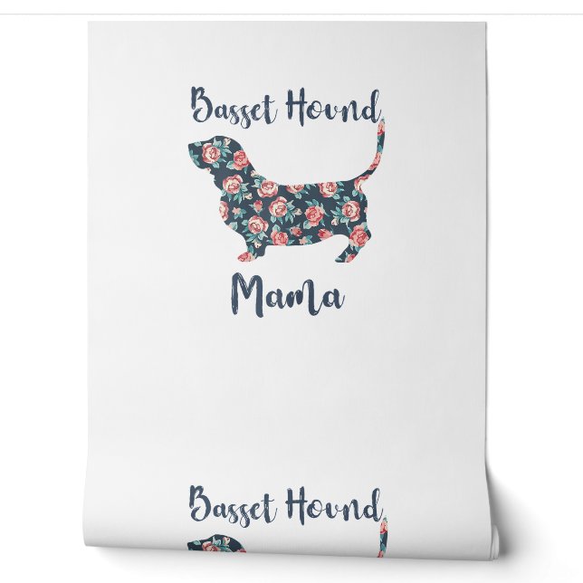 Papier Peint Drôle Basset Hound Cadeaux Basset Hound Maman Chem (Déroulement)