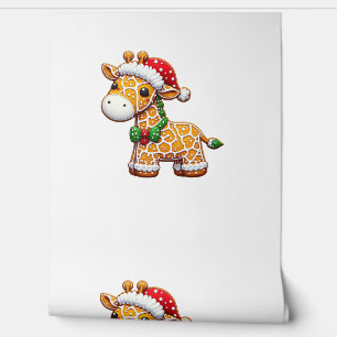 Papier Peint Drôle pain d'épice homme Giraffe Noël femmes homme