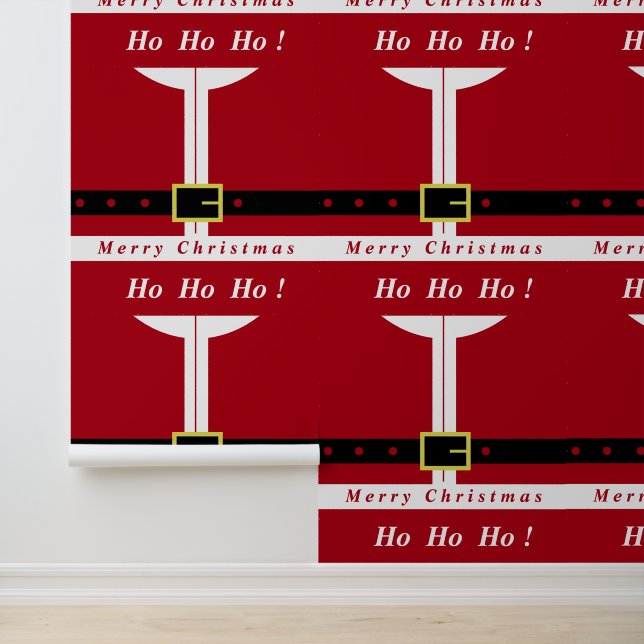 Papier Peint Drôle Père Noël Design Noël (Application)