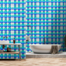 Droplets en verre bleu d'Aqua