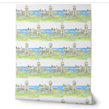 Papier peint du phare jaune