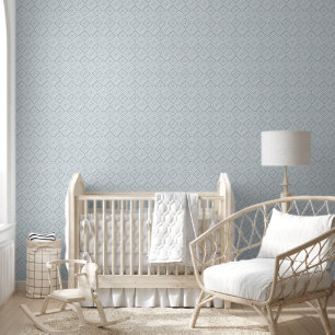Papier Peint Dusty bleu minimaliste Motif géométrique