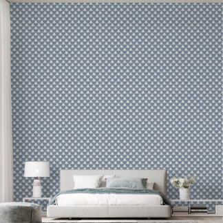 Papier Peint Dusty Blue Tranquillité : amovible - Coeurs serein