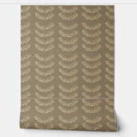 Earthy Boho Feathered Motif Sepia