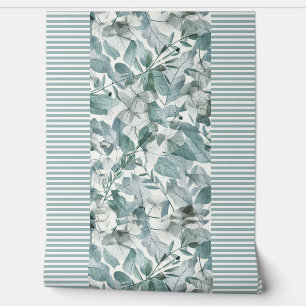 Papier Peint Eau moderne sauge vert eucalyptus feuilles
