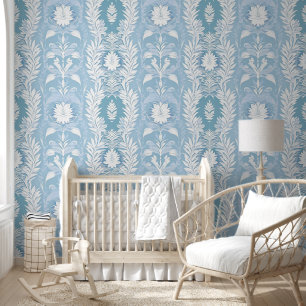 Papier Peint Élégance victorienne en bleu doux