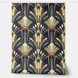 Papier Peint Elégant Art Déco Art Déco Luxe Or