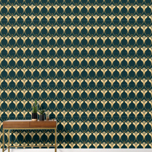 Papier Peint élégant art Déco carrelé motif
