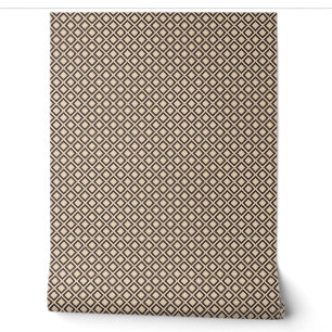 Papier Peint Elégant Beige et Brown Motif géométrique