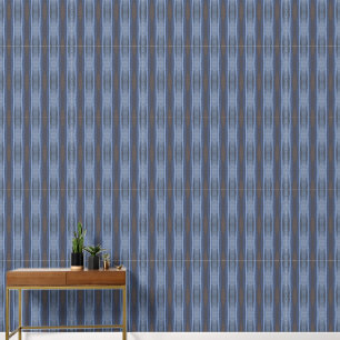 Papier Peint Élégant Bleu Abstrait et bandes verticales Brown