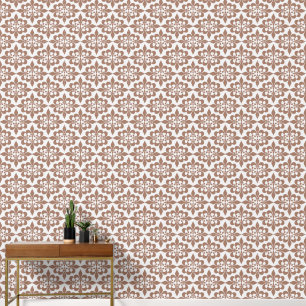 Papier Peint Elégant café Vintage Mocha Brown Damask