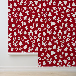 Papier Peint Élégant carrelé motif de Noël
