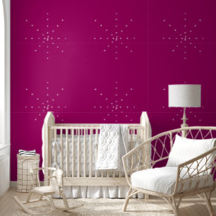 Papier Peint élégant design rose vintage géométrique