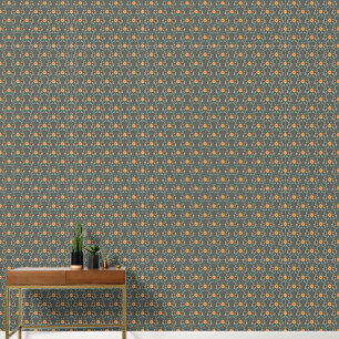 Papier Peint Élégant modèle floral de printemps Vintage vert