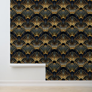 Papier Peint Élégant motif carrelé art déco