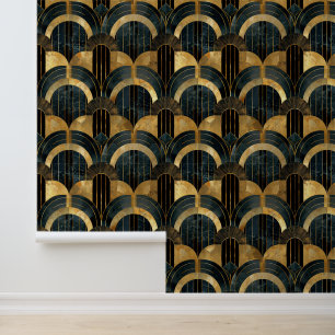 Papier Peint Élégant motif carrelé art déco