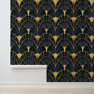 Papier Peint Élégant motif carrelé art déco