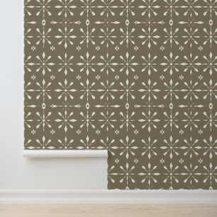 Papier Peint Élégant motif géométrique beige