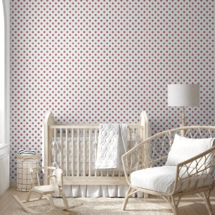 Papier Peint Élégant Pois rose Dusty