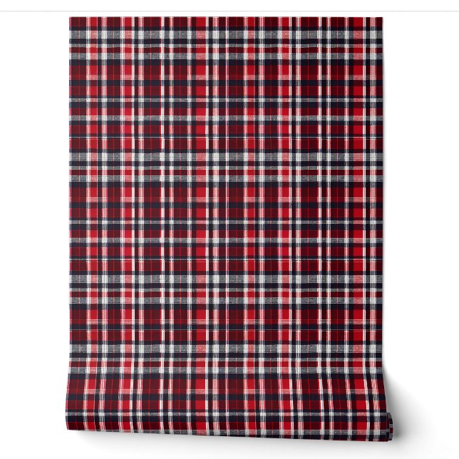 Papier Peint Elégant Tartan élégant Panier Chèque Motif (Déroulement)