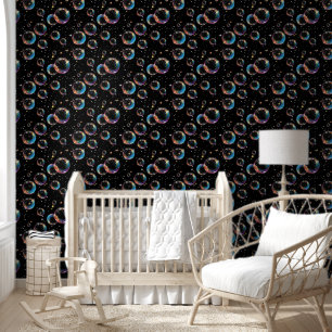 Papier Peint Élégante bulles arc-en-ciel Motifs mignons