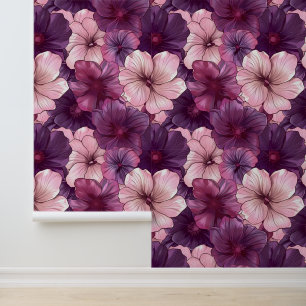 Papier Peint Élégante floraison du marron Lilac
