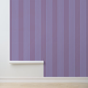 Papier Peint Élégantes rayures en bleu doux & violet