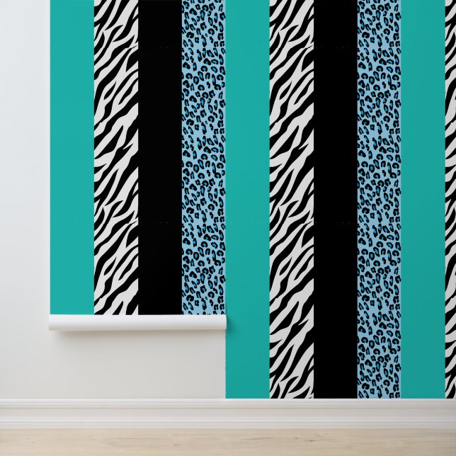 Papier Peint Empreinte de léopard, Zebra Print, Poster de anima (Application)