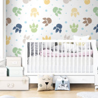 Empreintes Dinosaures Motif Enfants Garçon coloré