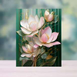 Papier peint en fleurs japonais Magnolia Art
