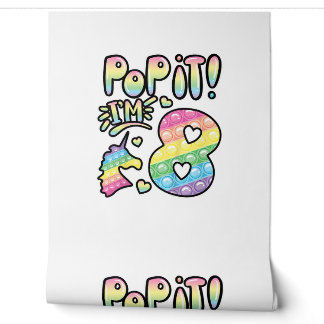 Papier Peint Enfants Pop It 8e Anniversaire Filles Garçons 8 An