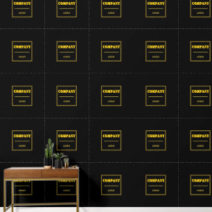 Papier Peint Entreprise personnalisée noir moderne sur mesure