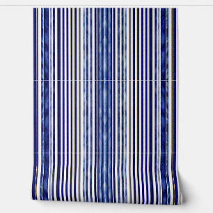 Papier Peint Été Moderne Marine Blue Boat Stripes Collection