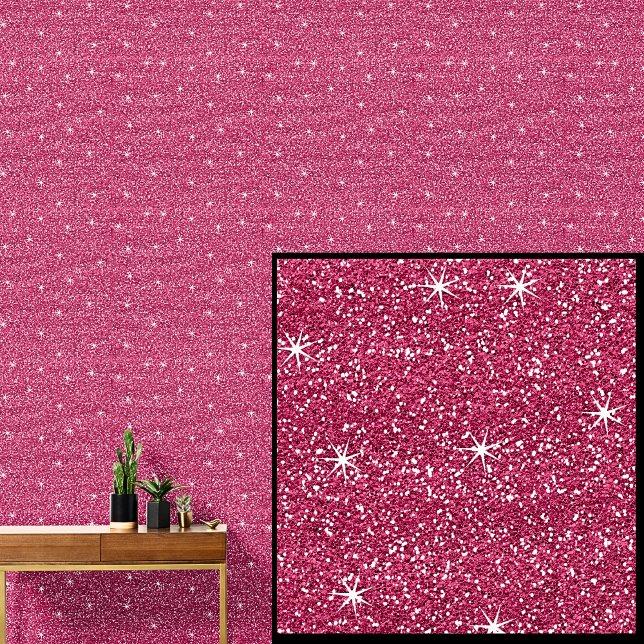 Papier Peint Étincelle rose foncé profond (Créateur téléchargé)