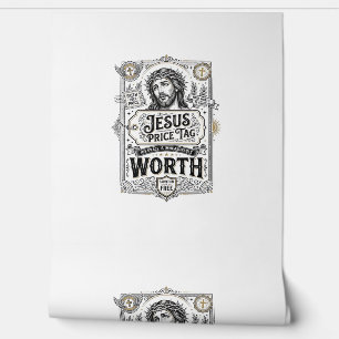 Papier Peint Étiquette de prix de Jésus vaut la peine Étiquette