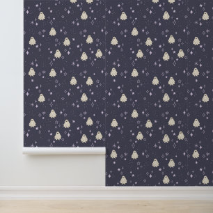Papier Peint Étoiles et étincelles Cute Ghost goth peler et bât